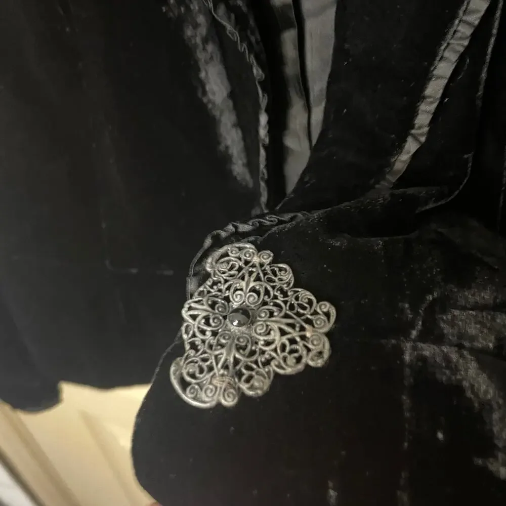 Ann Taylor Velvet Black Blazer Jacket - Picture 4 of 7